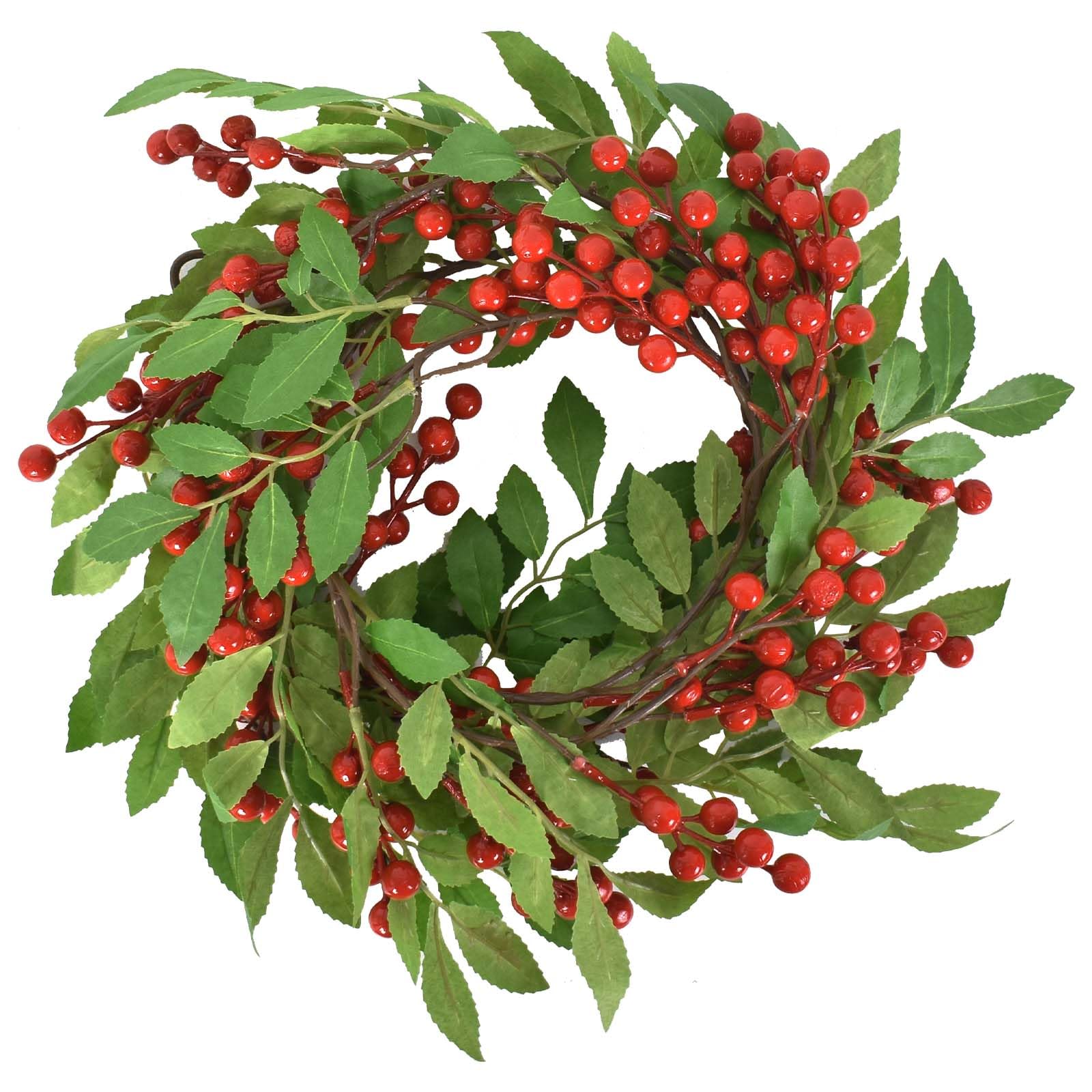 Amazon.co.jp: 200CM クリスマス人工ガーランド クリスマスベリー